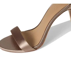 Lauren Ralph Lauren Allie Pave-Buckle Satin Sandals Taupe Brown Online