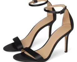 Women Lauren Ralph Lauren Allie Pave-Buckle Satin Sandals
