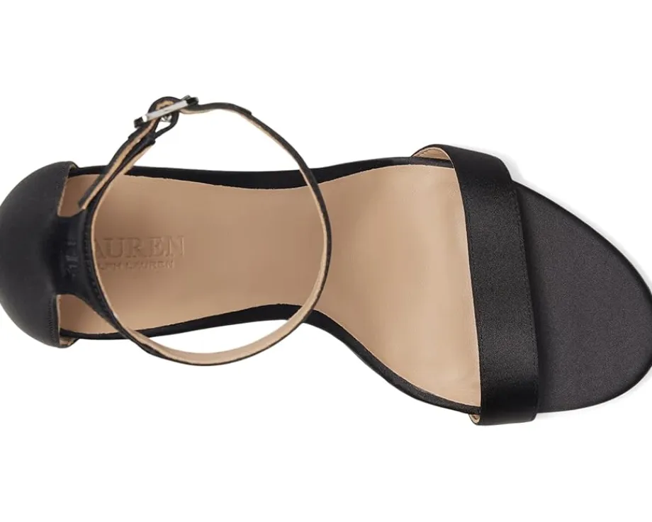 Women Lauren Ralph Lauren Allie Pave-Buckle Satin Sandals