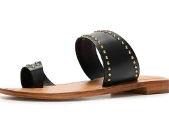 Free People Amelie Tiny Stud Sandals Black Sale