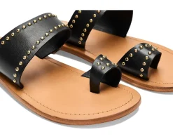 Free People Amelie Tiny Stud Sandals Black Sale