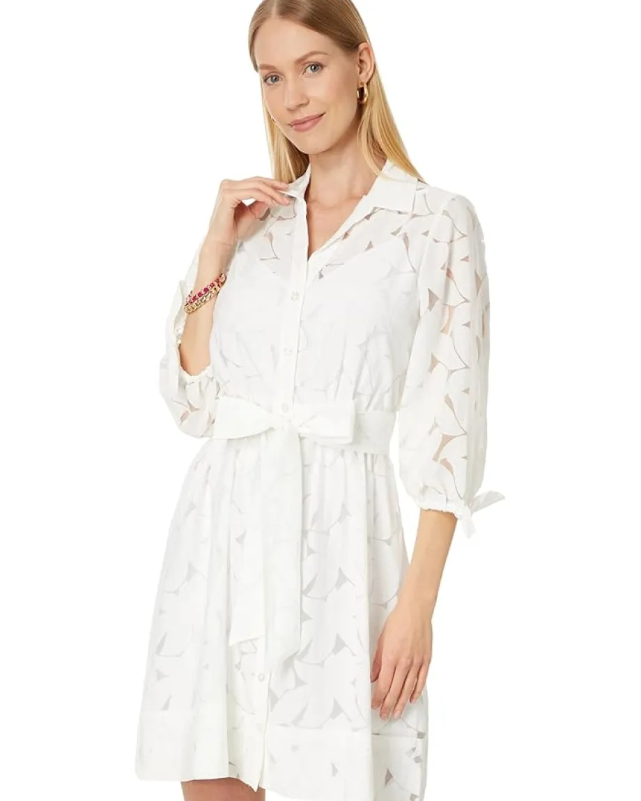 Women Lilly Pulitzer Amrita 3/4 Sleeve Shirtdress