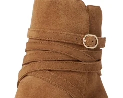 Johnston & Murphy Amy Belted Bootie Whiskey