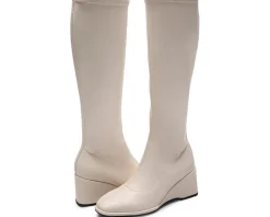 Aerosoles Angela Eggnog Stretch Faux Leather New