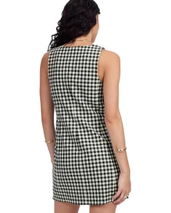 Madewell Angie Dress - Gingham True Black Hot