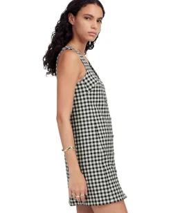 Madewell Angie Dress - Gingham True Black Hot