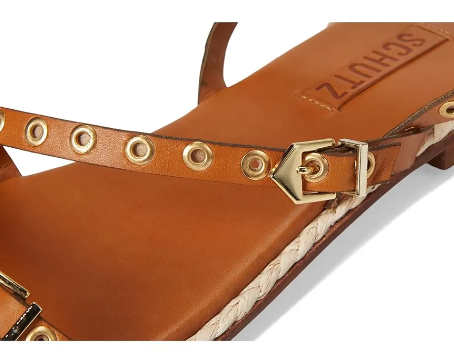 Schutz Annete Flat Cuoio Brown Clearance