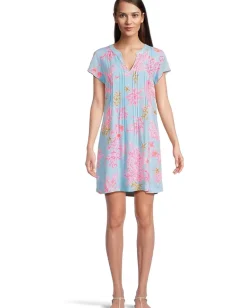 Lilly Pulitzer Ansella Tunic Dress Multi Royal Coral Sale