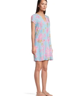 Lilly Pulitzer Ansella Tunic Dress Multi Royal Coral Sale