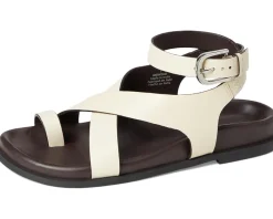 Free People Anya Criss-cross Footbed Sandals Ecru Sale