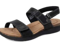 Clarks April Clover Black Combi Leather Discount