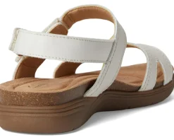 Clarks April Clover Off White Combi Leather Discount