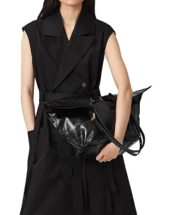 AllSaints Ara Shine East/West Tote Black