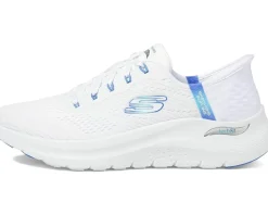 SKECHERS Arch Fit 2.0 Easy Chic Hands Free Slip-Ins White Blue Online
