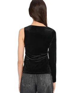 AllSaints Ari Velvet Top Black Sale