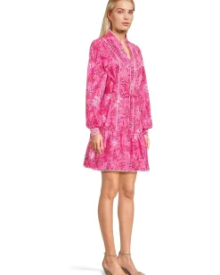 Lilly Pulitzer Arletta Dress Passion Fruit Pink Giraffic Park Outlet