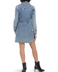 Women KUT from the Kloth Arlington - Button Front Dress w/ A-Line Skirt & Waistband