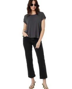 Splendid Arlo Sandwash Jersey Crew Tee Lead Discount