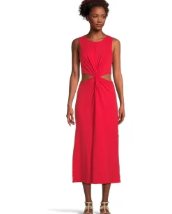 Women Beyond Yoga Around The World Front Twist Dress