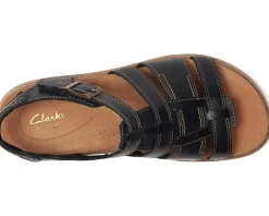 Clarks Arwell Sun Black Leather