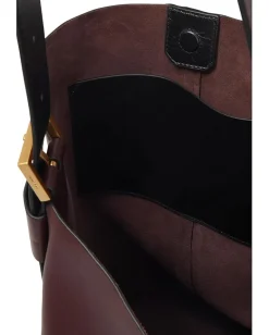 AllSaints Asha Shoulder Bag Dark Red Online