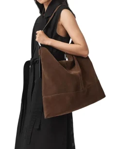 Women AllSaints Asha Suede Shoulder