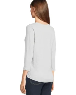 Tommy Bahama Ashby Isles Rib 3/4 Sleeve Scoop Summer Grey/Heather Sale