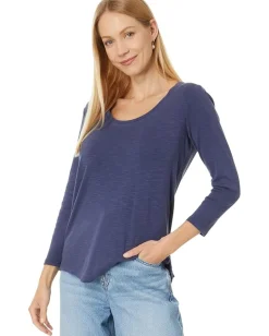 Women Tommy Bahama Ashby Isles Rib 3/4 Sleeve Scoop