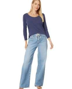 Women Tommy Bahama Ashby Isles Rib 3/4 Sleeve Scoop