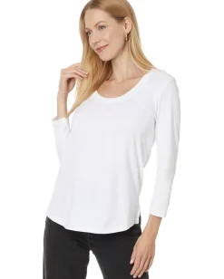 Women Tommy Bahama Ashby Isles Rib 3/4 Sleeve Scoop