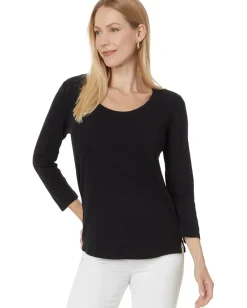 Tommy Bahama Ashby Isles Rib 3/4 Sleeve Scoop Black Online