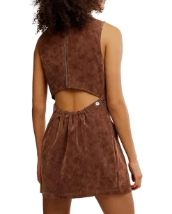 Free People Atlas Suede Mini Chicory Coffee Online