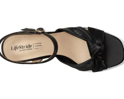 LifeStride August Black Faux Leather Hot