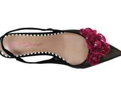 Blue by Betsey Johnson Aurorra Black Mesh Best