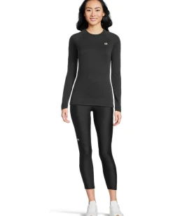 Under Armour Authentics Long Sleeves Crew Neck T-Shirt Black/White Discount