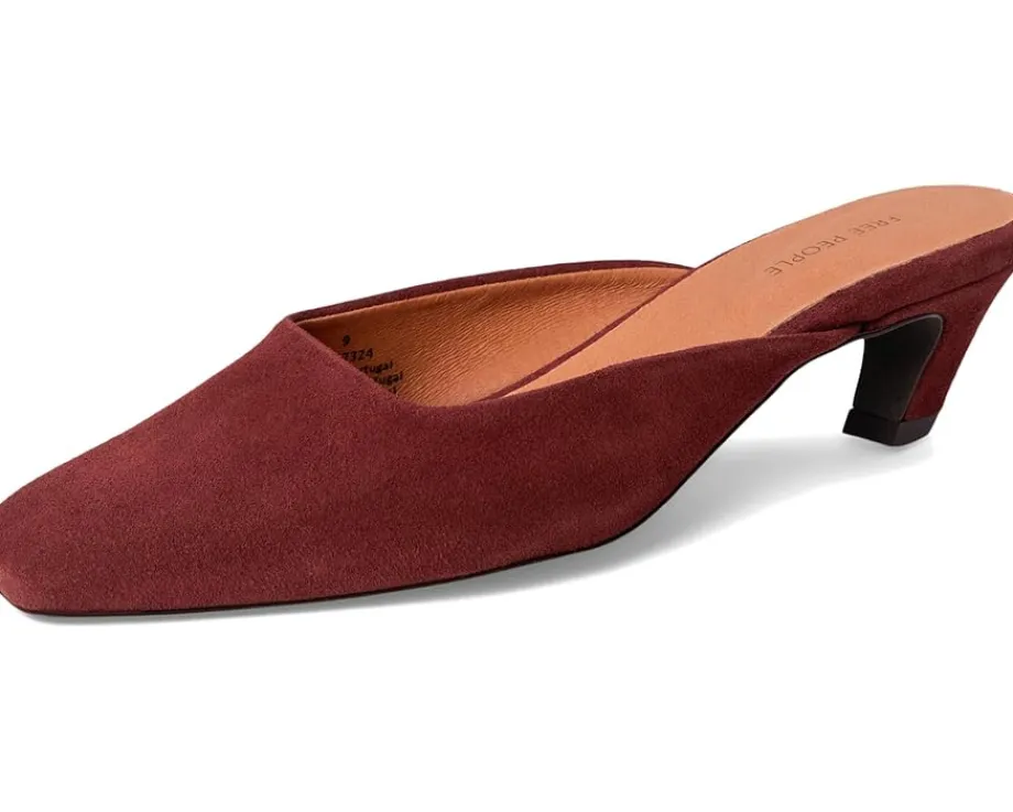 Free People Avenue Heels Port Royale Suede New