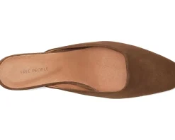 Free People Avenue Heels Cognac Suede