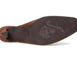 Free People Avenue Heels Cognac Suede