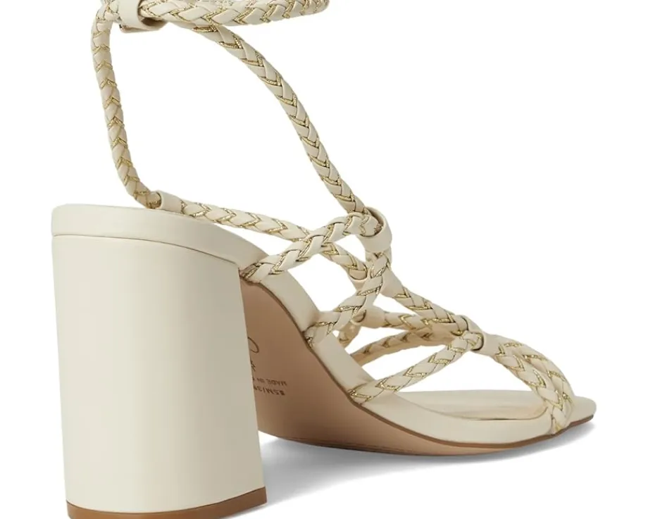 Jessica Simpson Azimma Braided Block Heel Sandals Soft Ivory Online