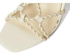 Jessica Simpson Azimma Braided Block Heel Sandals Soft Ivory Online