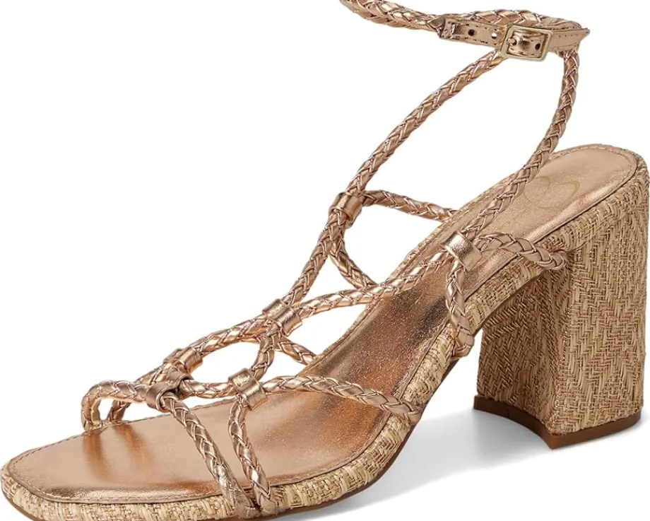 Women Jessica Simpson Azimma Braided Block Heel Sandals