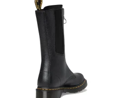 Dr. Martens 1B99 Front Zip Leather Mid Calf Boots Black Online