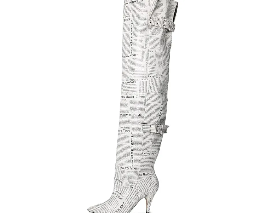 Steve Madden Baddie White/Black New