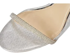 Jessica Simpson Baharia Ankle Strap Sandals Silver Discount