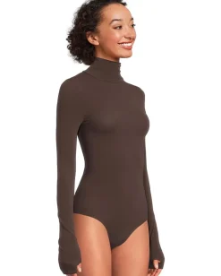 Commando Ballet Body Turtleneck Bodysuit With Thumbholes Espresso Discount