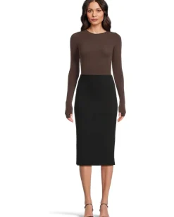 Commando Ballet Long Sleeve Bodysuit w/ Thumbholes Espresso Best