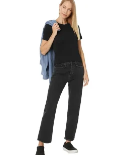 Splendid Bam boo Quarter Sleeve Black New