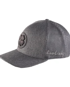 Black Clover Bamboo 3 Adjustable Hat Charcoal Clover/Charcoal