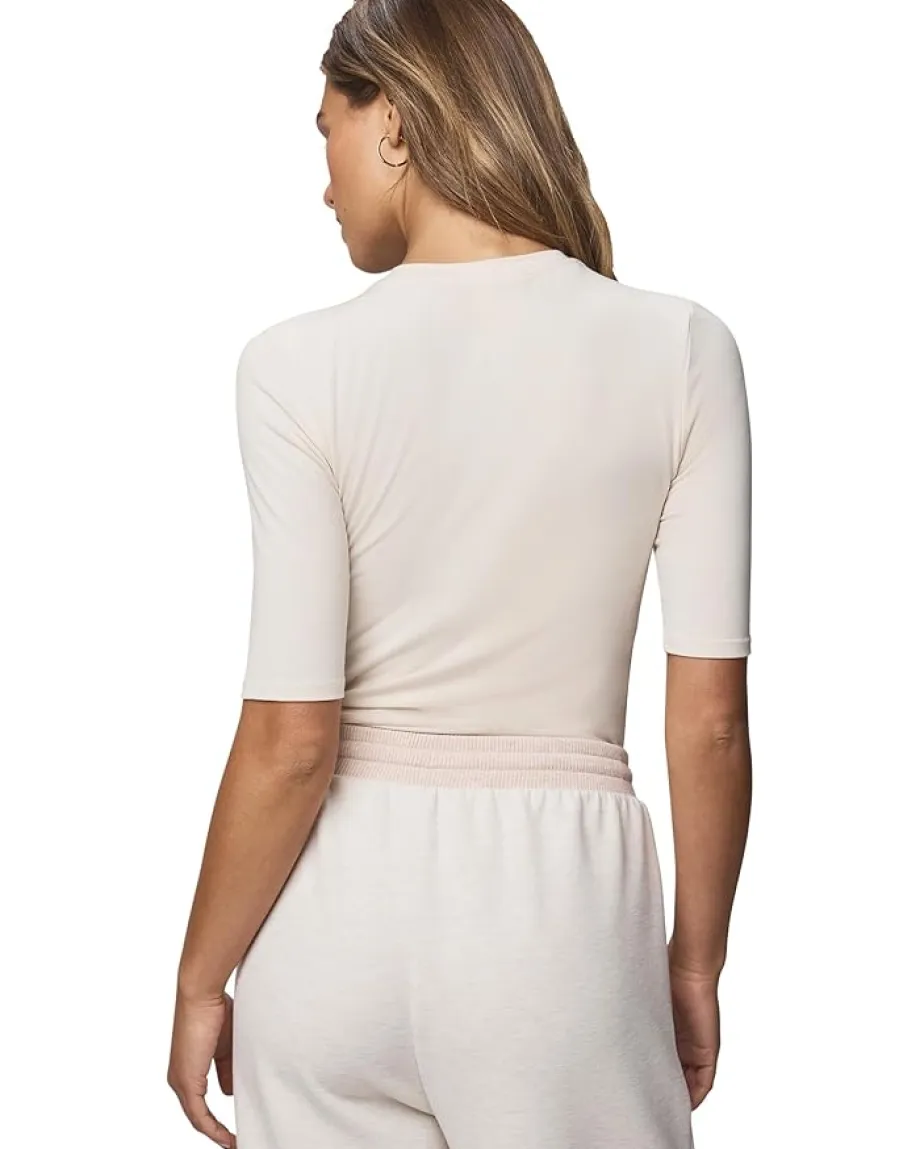 Splendid Bamboo Quarter Sleeve Tee Pale Oak Heather Online