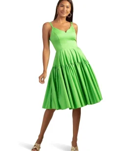 Trina Turk Bask Dress Vert Sale